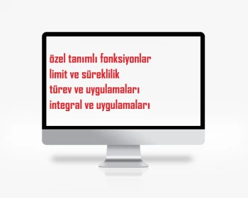 ETAP5(özel tanımlı fonksiyonlar, limit, türev ve integral)